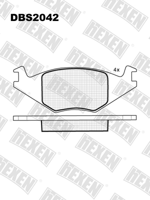Каталог HEXEN DBS2042 / Тормозые колодки Каталог HEXEN DBS2042 / Тормозые колодки