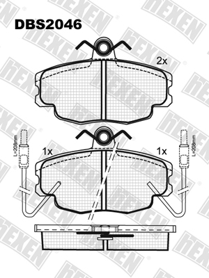 Каталог HEXEN DBS2046 / Тормозые колодки Каталог HEXEN DBS2046 / Тормозые колодки