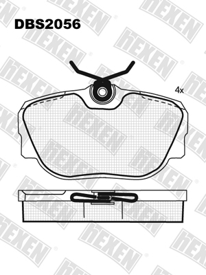 Каталог HEXEN DBS2056 / Тормозые колодки Каталог HEXEN DBS2056 / Тормозые колодки