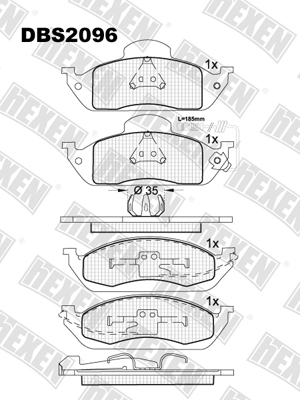 Каталог DBS2096 / Гальмівні колодки hEXEN Каталог DBS2096 / Гальмівні колодки hEXEN