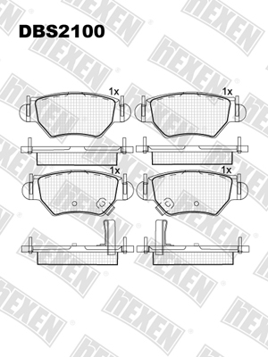 Каталог DBS2100 / Гальмівні колодки hEXEN Каталог DBS2100 / Гальмівні колодки hEXEN