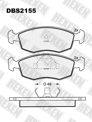 Каталог DBS2155 / Гальмівні колодки hEXEN Каталог DBS2155 / Гальмівні колодки hEXEN