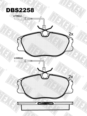 Каталог DBS2258 / Гальмівні колодки hEXEN Каталог DBS2258 / Гальмівні колодки hEXEN