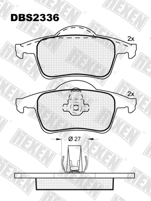 Каталог DBS2336 / Гальмівні колодки hEXEN Каталог DBS2336 / Гальмівні колодки hEXEN