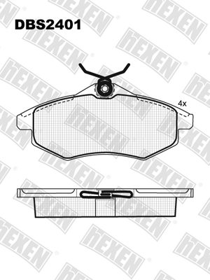 Каталог DBS2401 / Гальмівні колодки hEXEN Каталог DBS2401 / Гальмівні колодки hEXEN