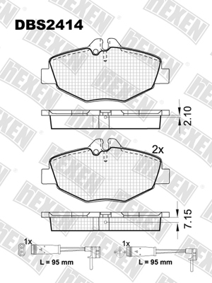 Каталог DBS2414 / Гальмівні колодки hEXEN Каталог DBS2414 / Гальмівні колодки hEXEN