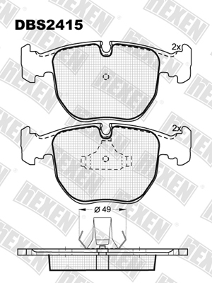 Каталог DBS2415 / Гальмівні колодки hEXEN Каталог DBS2415 / Гальмівні колодки hEXEN
