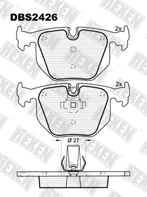 Каталог DBS2426 / Гальмівні колодки hEXEN Каталог DBS2426 / Гальмівні колодки hEXEN