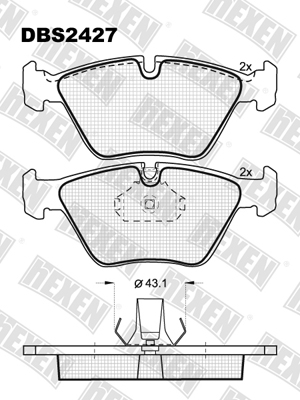 Каталог DBS2427 / Гальмівні колодки hEXEN Каталог DBS2427 / Гальмівні колодки hEXEN