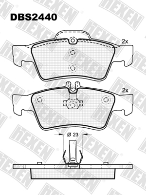 Каталог DBS2440 / Гальмівні колодки hEXEN Каталог DBS2440 / Гальмівні колодки hEXEN