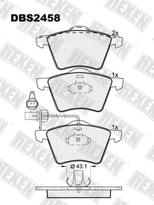 Каталог DBS2458 / Гальмівні колодки hEXEN Каталог DBS2458 / Гальмівні колодки hEXEN