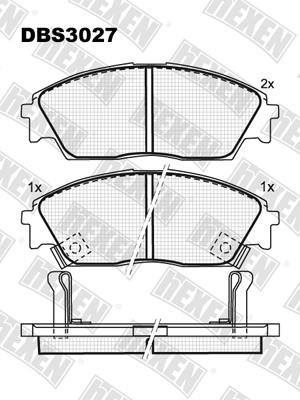 Каталог DBS3027 / Гальмівні колодки hEXEN Каталог DBS3027 / Гальмівні колодки hEXEN