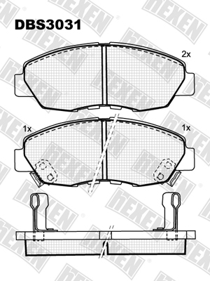 Каталог DBS3031 / Гальмівні колодки hEXEN Каталог DBS3031 / Гальмівні колодки hEXEN