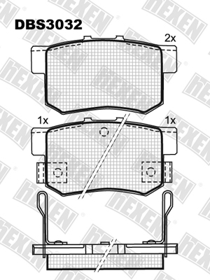 Каталог DBS3032 / Гальмівні колодки hEXEN Каталог DBS3032 / Гальмівні колодки hEXEN