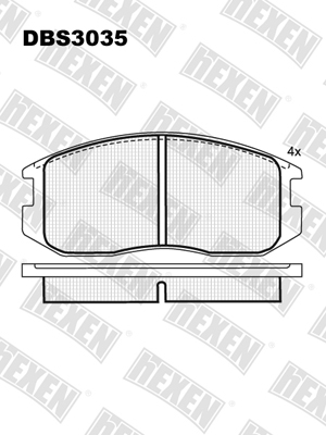 Каталог DBS3035 / Гальмівні колодки hEXEN Каталог DBS3035 / Гальмівні колодки hEXEN
