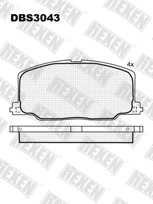 Каталог DBS3043 / Гальмівні колодки hEXEN Каталог DBS3043 / Гальмівні колодки hEXEN