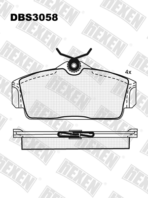 Каталог DBS3058 / Гальмівні колодки hEXEN Каталог DBS3058 / Гальмівні колодки hEXEN