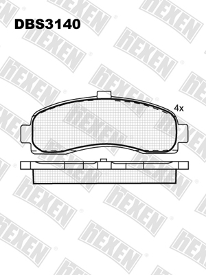 Каталог DBS3140 / Гальмівні колодки hEXEN Каталог DBS3140 / Гальмівні колодки hEXEN