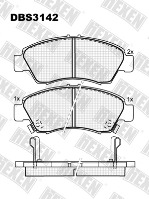 Каталог DBS3142 / Гальмівні колодки hEXEN Каталог DBS3142 / Гальмівні колодки hEXEN