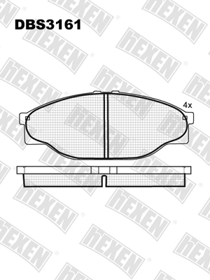 Каталог DBS3161 / Гальмівні колодки hEXEN Каталог DBS3161 / Гальмівні колодки hEXEN