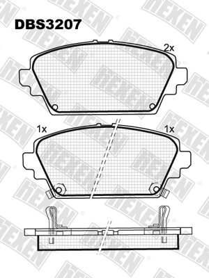 Каталог DBS3207 / Гальмівні колодки hEXEN Каталог DBS3207 / Гальмівні колодки hEXEN