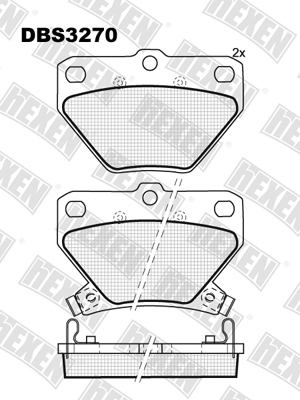 Каталог DBS3270 / Гальмівні колодки hEXEN Каталог DBS3270 / Гальмівні колодки hEXEN