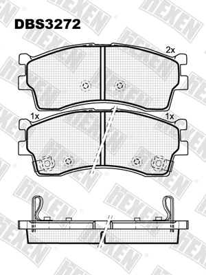 Каталог DBS3272 / Гальмівні колодки hEXEN Каталог DBS3272 / Гальмівні колодки hEXEN