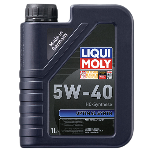 Каталог LIQUI MOLY Optimal Synth 5W-40 1л Синтетическое моторное масло