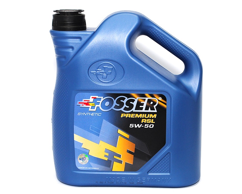 Каталог FOSSER Premium RSL 5W-50 4л Синтетическое моторное масло