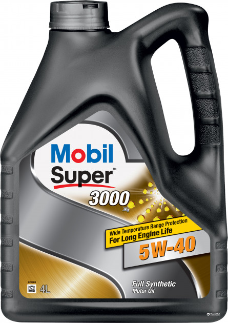 Каталог Mobil Super 3000x1 5W-40 4л Синтетическое моторное масло