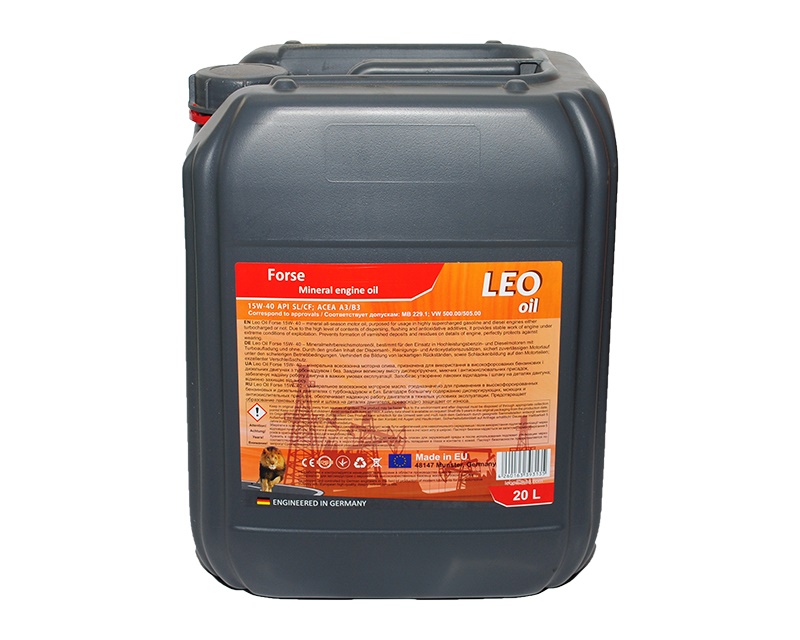 Каталог LEO OIL Forse 15W-40 20л Минеральное моторное масло