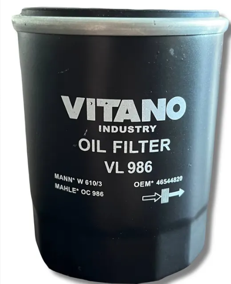 Каталог VITANO VL 986 // Фільтр масляний Каталог VITANO VL 986 // Фільтр масляний